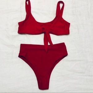 PINKCOLADA Baudouin High Waisted Bikini Bottoms